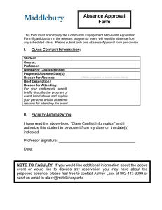 Absence Approval Form