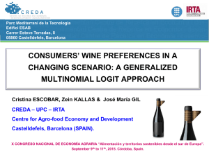 CONSUMERS’ WINE PREFERENCES IN A CHANGING SCENARIO: A GENERALIZED MULTINOMIAL LOGIT APPROACH