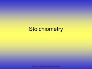 Stoichiometry