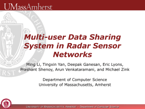 Multi-user Data Sharing System in Radar Sensor Networks