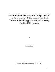 Performance Evaluation and Comparison of Middle-Ware based QoS support for Real-