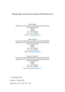 Rail passengers’ preferences for on-board Wi-fi internet access