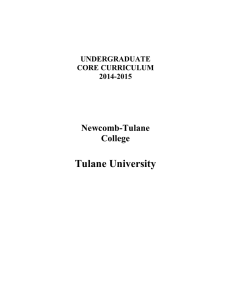 Tulane University Newcomb-Tulane College UNDERGRADUATE