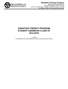 Radiation Therapy Program