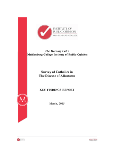 Survey of Catholics in The Diocese of Allentown  The Morning Call