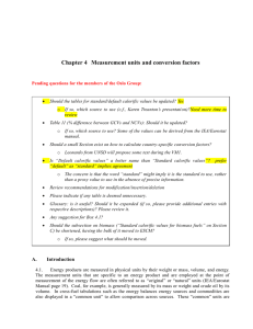 Chapter 4  Measurement units and conversion factors