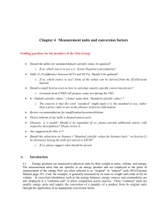 Chapter 4  Measurement units and conversion factors