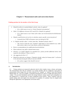 Chapter 4  Measurement units and conversion factors