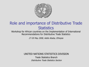 Role and importance of Distributive Trade Statistics