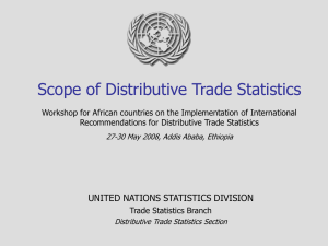 Scope of Distributive Trade Statistics
