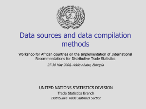 Data sources and data compilation methods