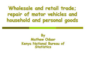 Wholesale and retail trade; repair of motor vehicles and By