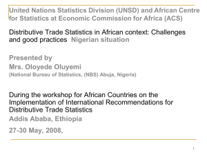 United Nations Statistics Division (UNSD) and African Centre