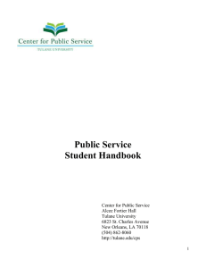 Public Service Student Handbook