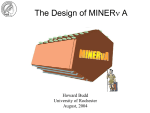 The Design of MINER A n Howard Budd