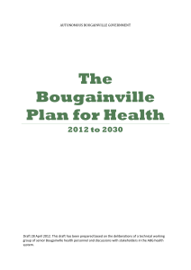 The Bougainville Plan for Health