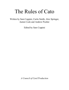 The Rules of Cato