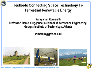 Testbeds Connecting Space Technology To Terrestrial Renewable Energy