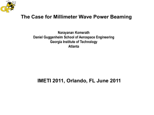 The Case for Millimeter Wave Power Beaming