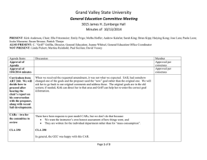 Grand Valley State University General Education Committee Meeting