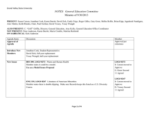 NOTES:  General Education Committee Minutes of 9/30/2013