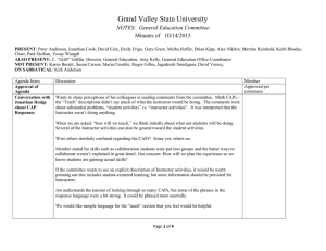 Grand Valley State University NOTES:  General Education Committee