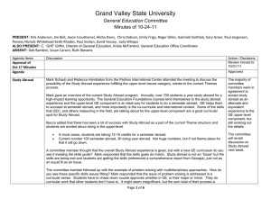 Grand Valley State University General Education Committee Minutes of 10-24-11