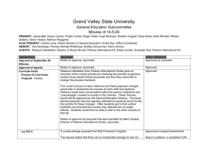 Grand Valley State University General Education Subcommittee Minutes of 10-5-09