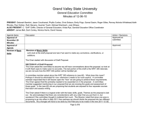 Grand Valley State University General Education Committee Minutes of 12-06-10