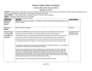 Grand Valley State University General Education Subcommittee Minutes of 2/8/10