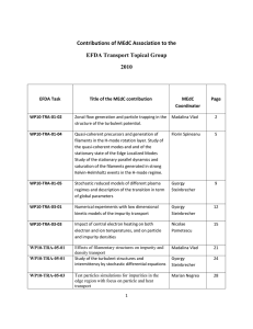 Contributions of MEdC Association to the EFDA Transport Topical Group 2010