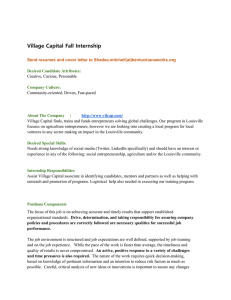 Village Capital Fall Internship