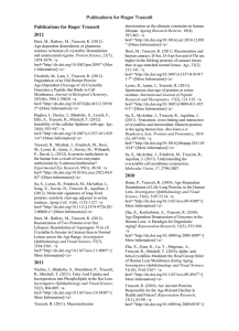 Publications for Roger Truscott 2012