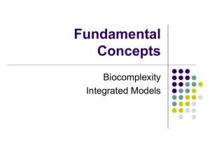 Fundamental Concepts Biocomplexity Integrated Models