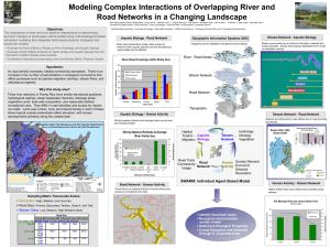 Modeling Complex Interactions of Overlapping River and