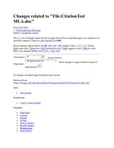 Changes related to &#34;File:CitationTest MLA.doc&#34;