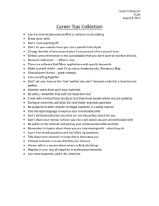 Career Tips Collection