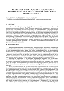 EXAMINATION OF THE LOCAL AND FLUCTUATING HEAT HORIZONTAL SURFACE