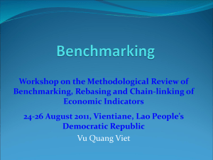 Workshop on the Methodological Review of Benchmarking, Rebasing and Chain-linking of