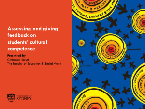 Assessing and giving feedback on students’ cultural competence