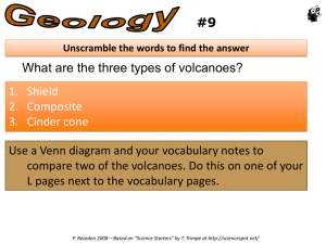 #9 What are the three types of volcanoes? 1. Sidelh