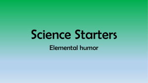 Science Starters Elemental humor