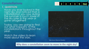 1. QUESTION Have you ever looked in the constellation you saw during