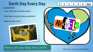 How much do we throw away? How does recycling reduce pollution? 1