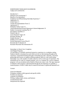 INDEPENDENT RESEARCH HANDBOOK TABLE OF CONTENTS  Introduction 2