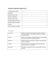 Research Supervisor Report Form