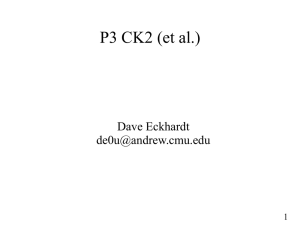 P3 CK2 (et al.) Dave Eckhardt  1