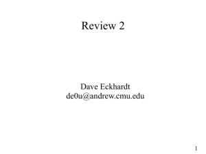 Review 2 Dave Eckhardt  1