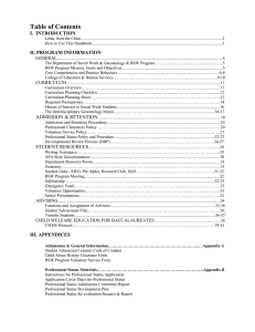 Table of Contents I.  INTRODUCTION