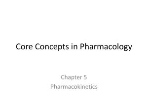 Core Concepts in Pharmacology Chapter 5 Pharmacokinetics